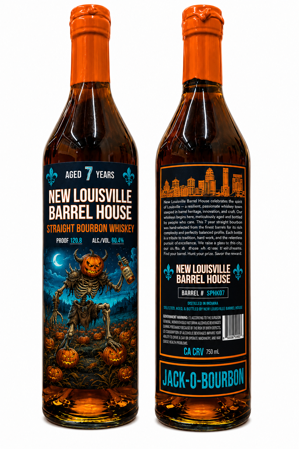 New Louisville Jack-O-Bourbon Halloween Edition 7 Year Bourbon