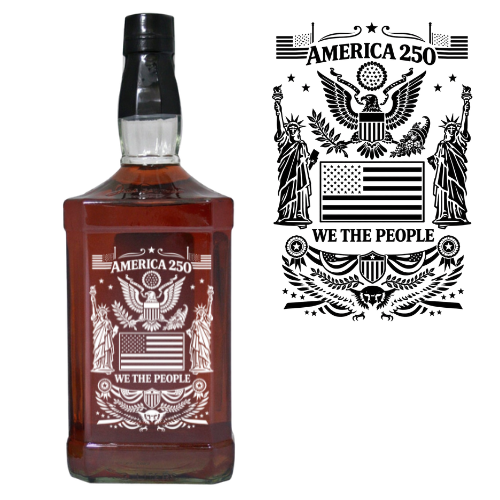 Jack Daniel's 3L America 250th Anniversary Custom Etched Bottle
