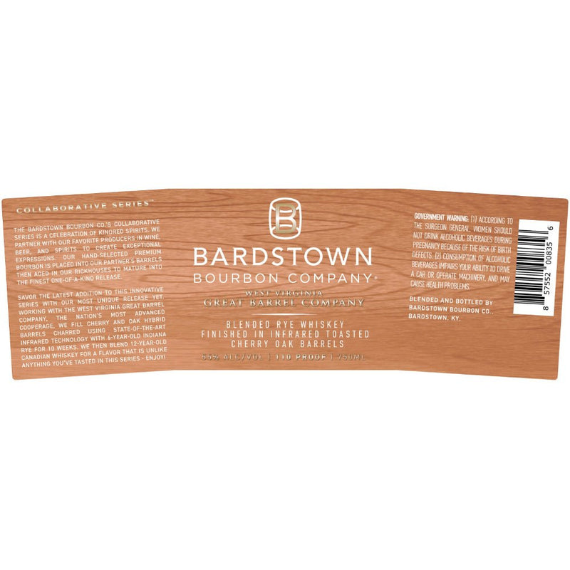 Load image into Gallery viewer, Bardstown Bourbon Collaborative Series West Virginia Great Barrel Company Blended Rye - Main Street Liquor
