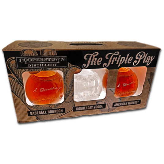 Cooperstown Distillery The Triple Play Baseball Gift Set 750ml - Main Street Liquor