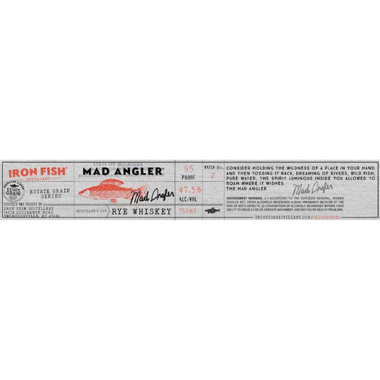 Iron Fish Mad Angler Rye Batch