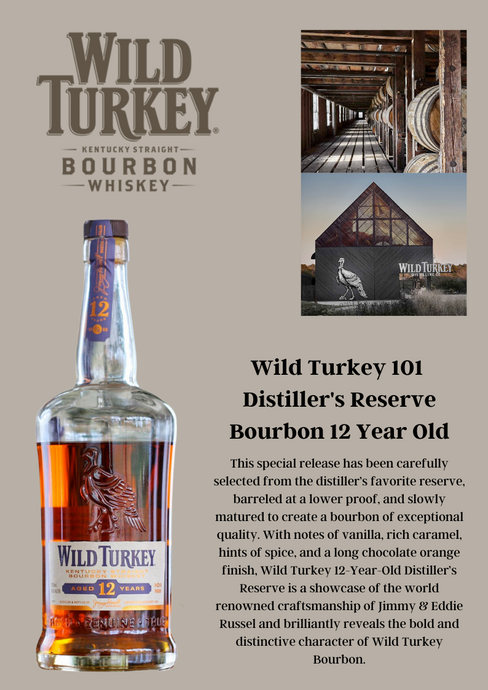 Wild Turkey 101 Distiller's Reserve Bourbon 12 Year Old