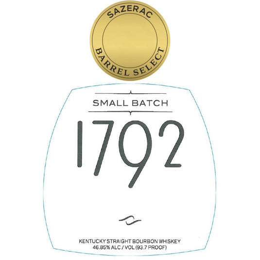 1792 Small Batch Bourbon Sazerac Barrel Select - Main Street Liquor