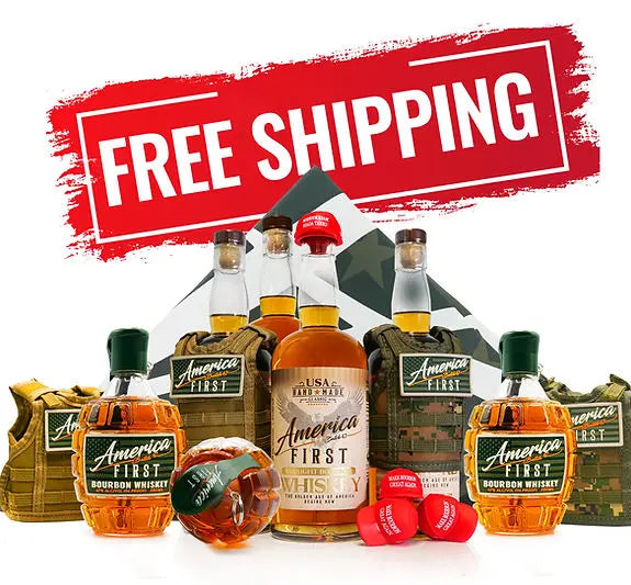 Load image into Gallery viewer, America First Straight Bourbon Whiskey 7 Pack - Main Street Liquor
