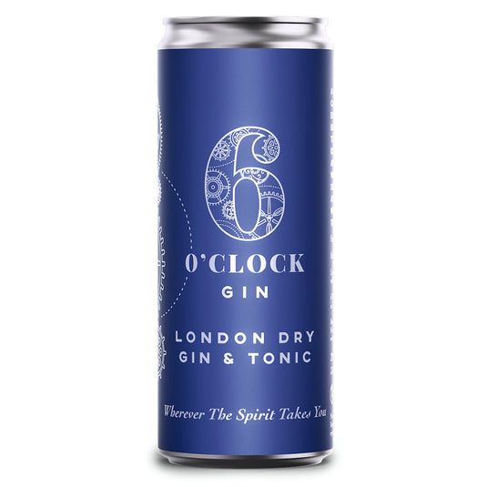 6 O'Clock London Dry Gin & Tonic 4pk - Main Street Liquor