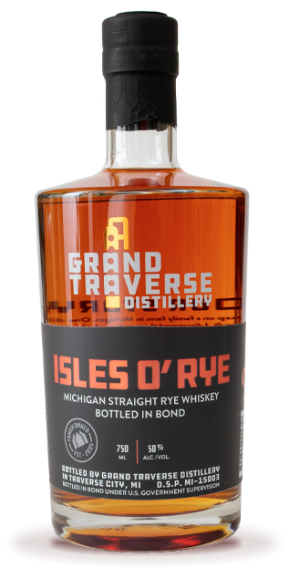 Grand Traverse Distillery Isles O' Rye Bottled in Bond Michigan Straight Rye Whiskey - Main Street Liquor