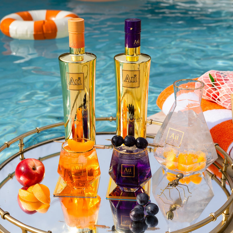 Load image into Gallery viewer, Au Vodka Juicy Peach 2 Bottle Combo - Main Street Liquor
