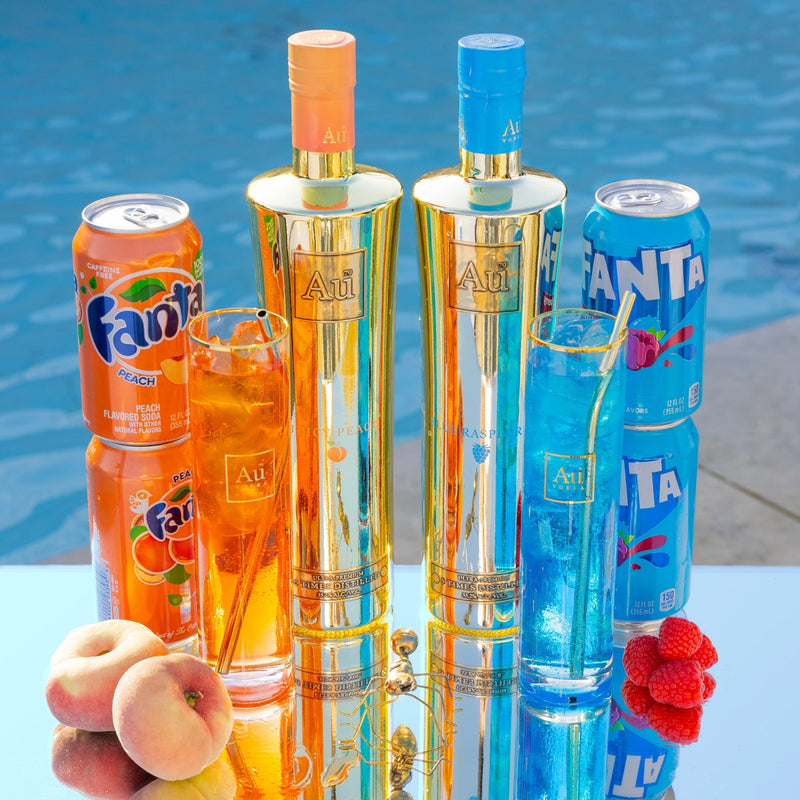Load image into Gallery viewer, Au Vodka Juicy Peach 2 Bottle Combo - Main Street Liquor

