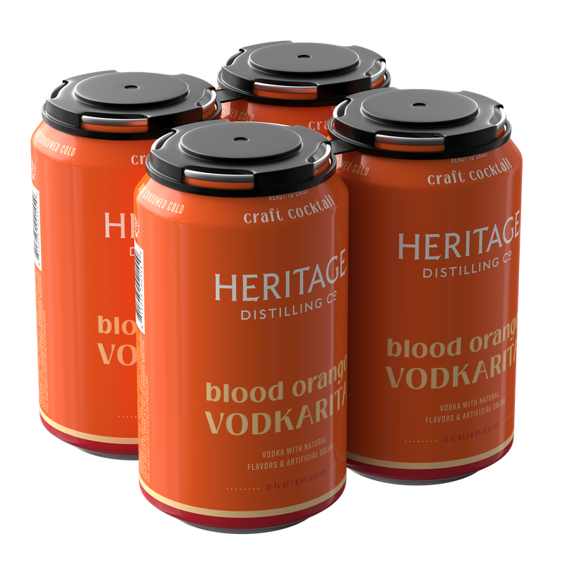 Load image into Gallery viewer, Heritage Distilling Co Blood Orange Vodkarita 4 Pack Cans
