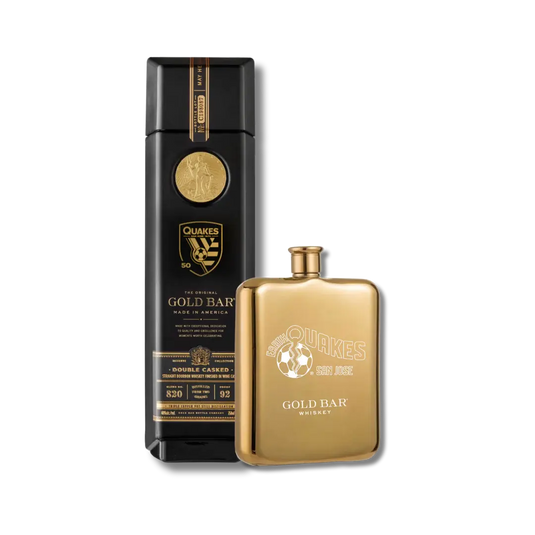 Gold Bar San Jose Earthquakes 50th Anniversary Double Cask Whiskey Gift Set - Main Street Liquor