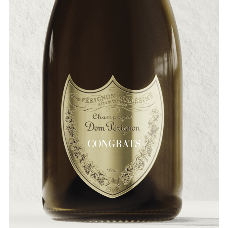 Load image into Gallery viewer, Dom Perignon Brut Champagne "CONGRATS" Shield - Main Street Liquor
