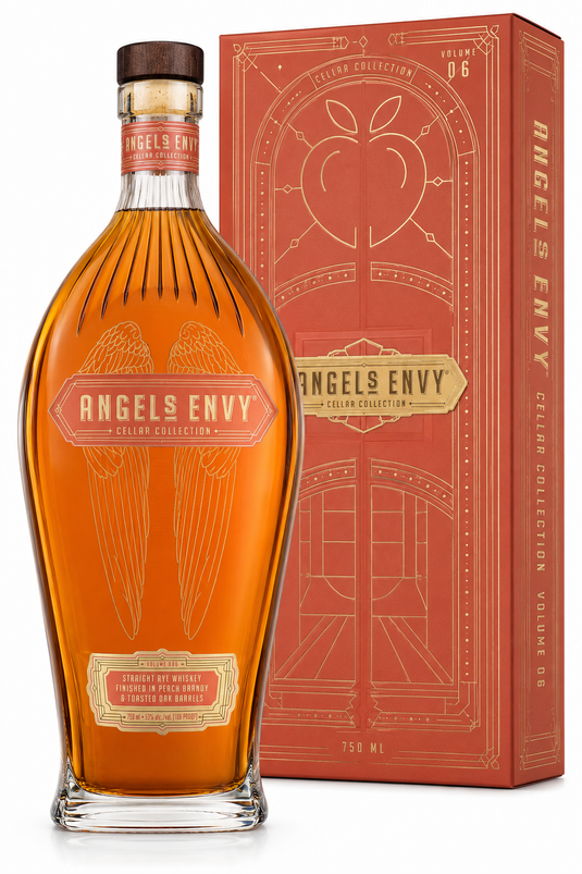 Angel’s Envy Cellar Collection Volume 6 Straight Rye Whiskey Finished in Peach Brandy & Toasted Oak Barrels - Main Street Liquor