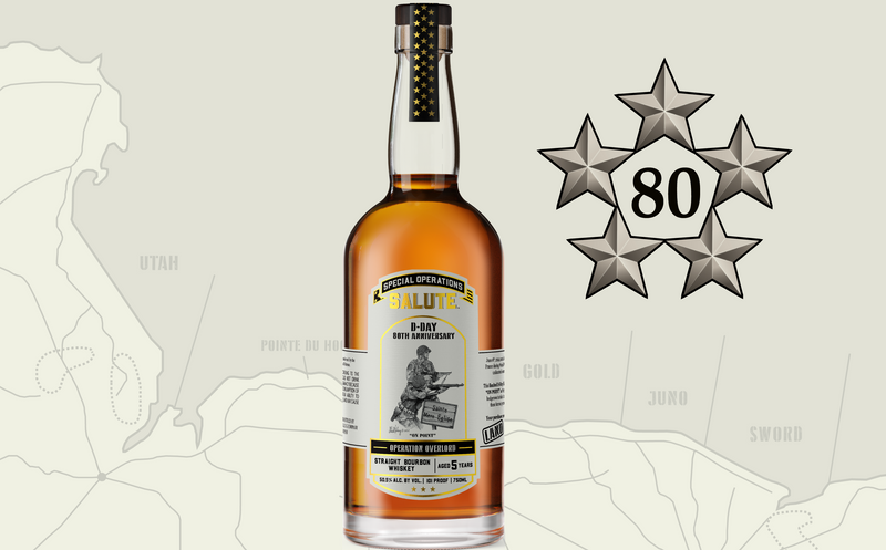 Load image into Gallery viewer, Special Operations Salute™ Whiskey - D - Day 80th Anniversary - 3 Bottle Set with Limited Edition Lithograph - Main Street Liquor
