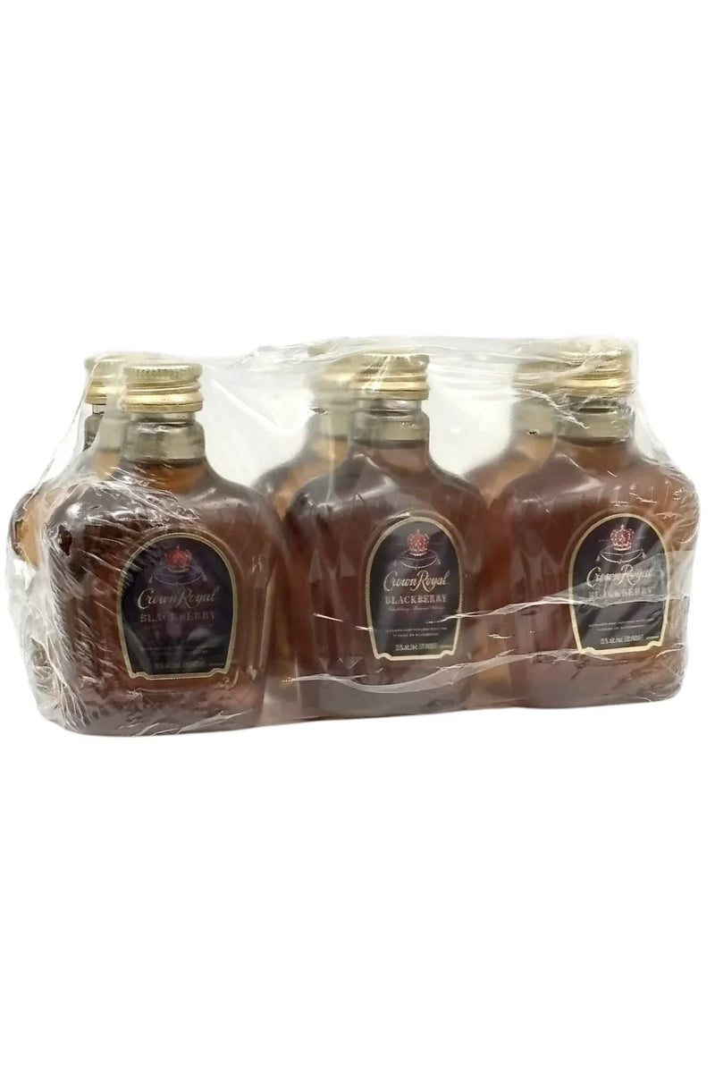 Load image into Gallery viewer, Crown Royal Blackberry Flavored Whisky 50ml 6 Pack - Main Street Liquor
