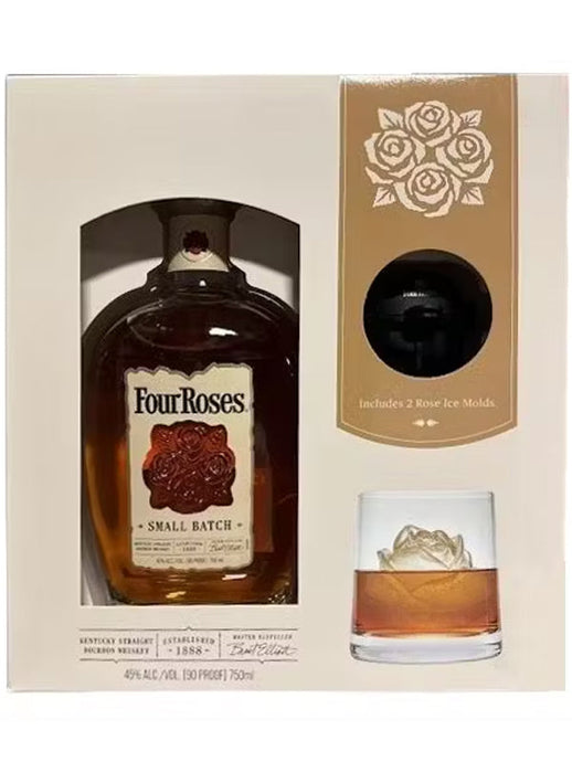 Four Roses Small Batch Bourbon Whiskey Ice Mold Gift Set