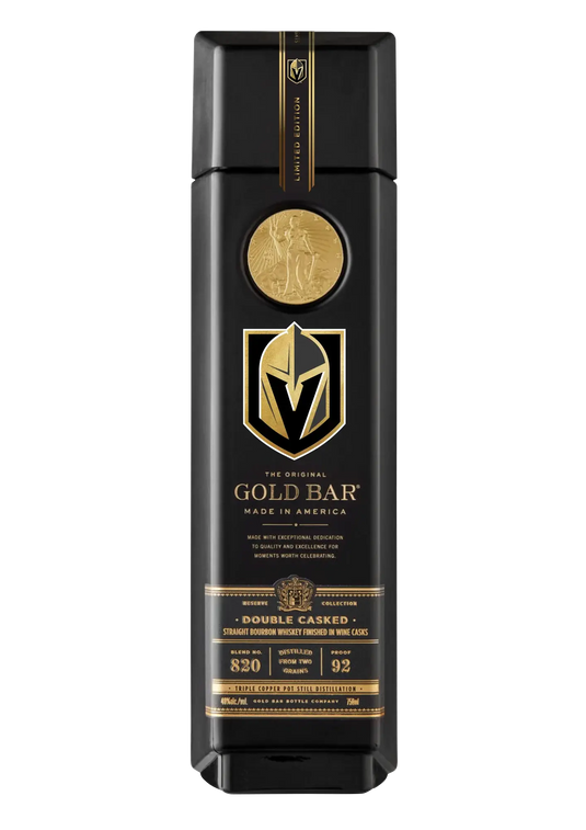Gold Bar Vegas Golden Knights Black Double Cask Bourbon - Main Street Liquor