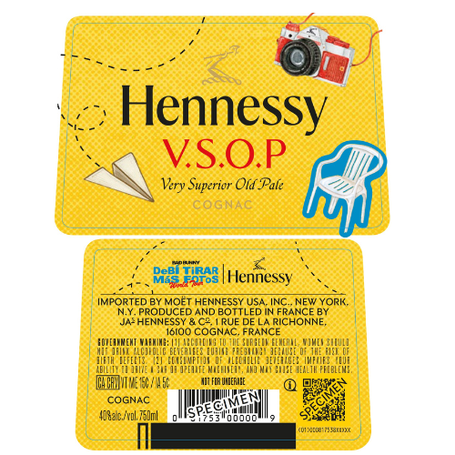 Hennessy V.S.O.P x Bad Bunny Debí Tirar Más Fotos Limited Edition Cognac - Main Street Liquor
