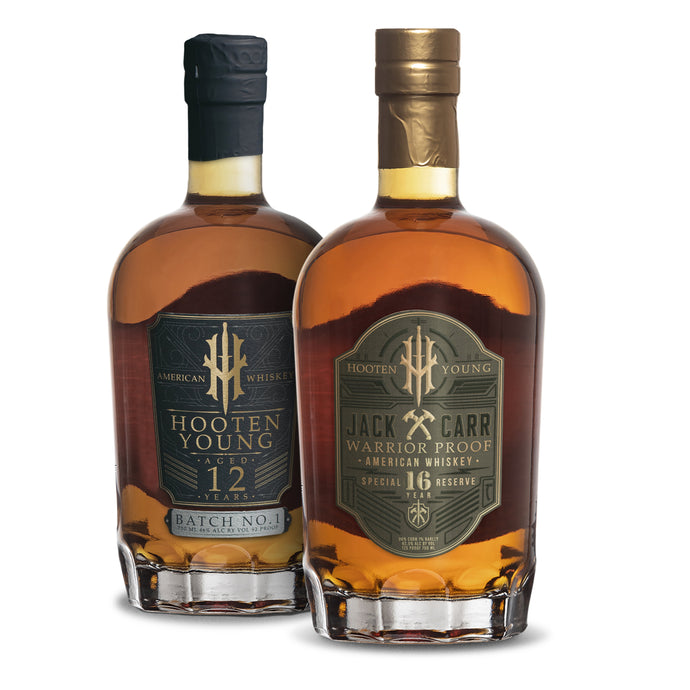 Hooten Young Jack Carr and 12-year American Whiskey bundle