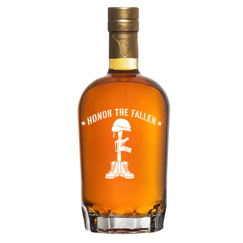 Load image into Gallery viewer, Honor The Fallen Warrior Proof Custom Bottle | Supports Wounded Warrior Project - Main Street Liquor
