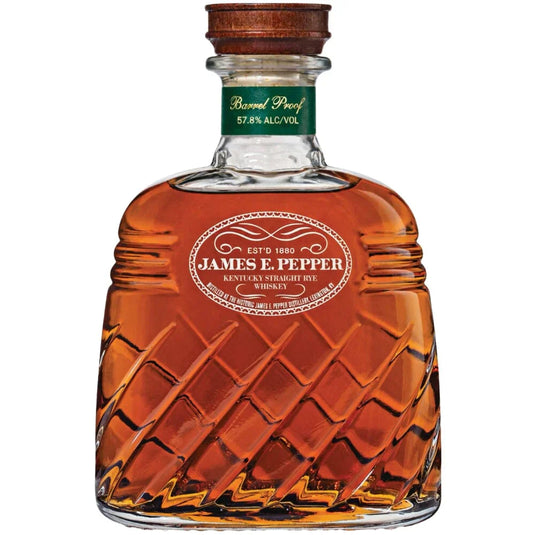 James E. Pepper Decanter Barrel Proof Rye Whiskey - Main Street Liquor