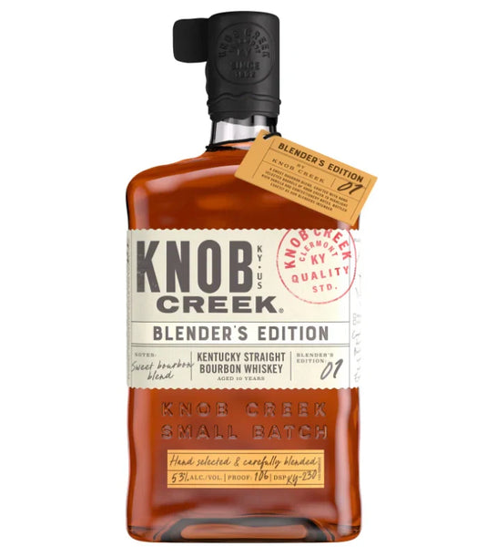 A bottle of Knob Creek Blender’s Edition 