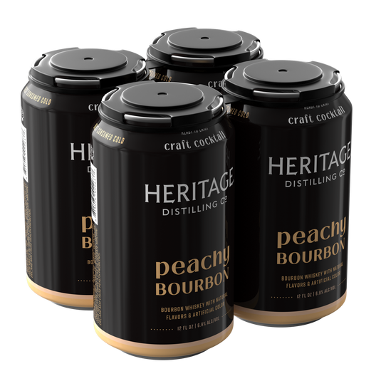 Heritage Distilling Co Peachy Bourbon 4 Pack Cans