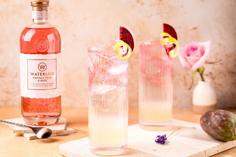 Load image into Gallery viewer, Waterloo Prickly Pear &amp; Rose Gin - Main Street Liquor

