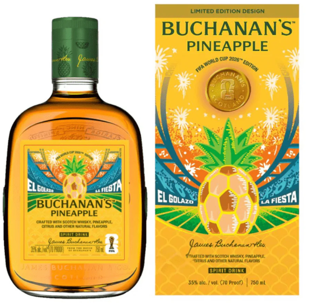 Buchanan’s Pineapple Spirit Drink FIFA World Cup 2026 Limited Edition Main Street Liquor