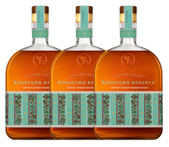 Woodford Reserve Holiday Edition Bourbon 2025 “Designed by Markarian” 3 Pack (PRE-ORDER)