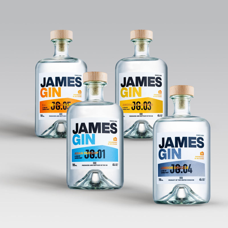 Load image into Gallery viewer, James Gin The Completist 4 Bottle Bundle W/ Souvenir Gift Key Chain - Main Street Liquor
