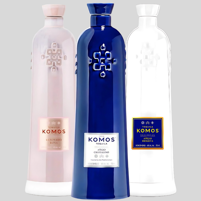 Komos Prestige Pack Bundle: Añejo Cristalino, Añejo Reserva & Reposado Rosa