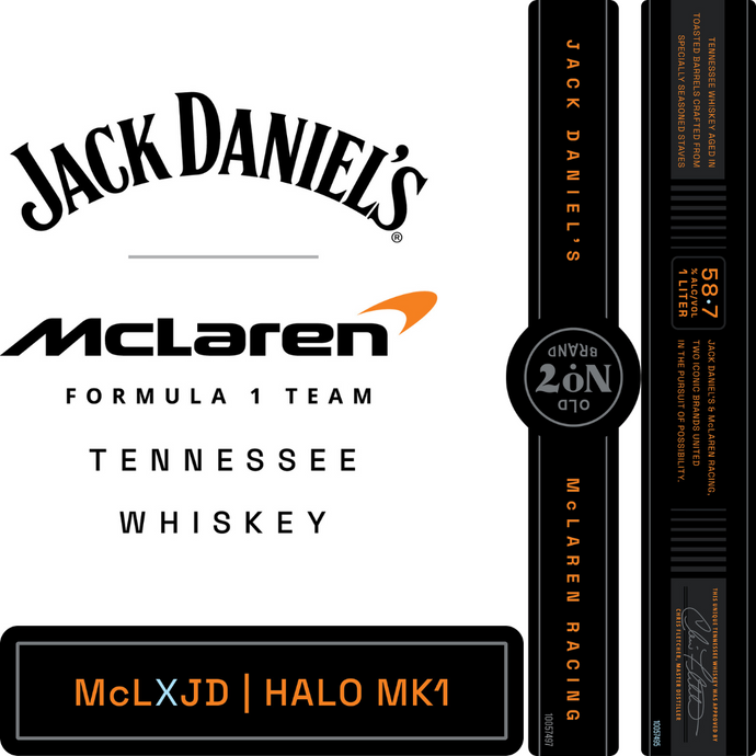 Jack Daniel’s McLaren Racing HALO MK1 Limited Edition Tennessee Whiskey 1L