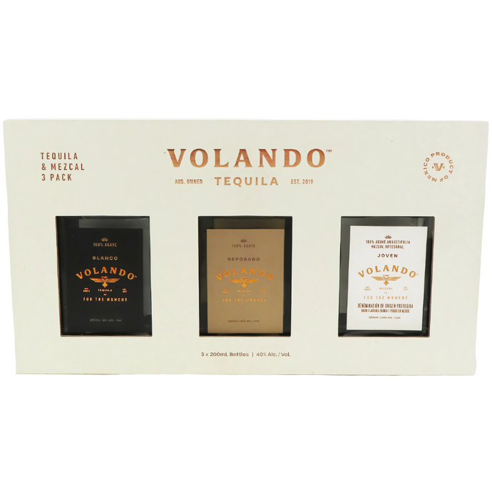 Volando Tequila & Mezcal Gift Set – Blanco, Reposado & Joven