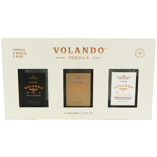 Volando Tequila & Mezcal Gift Set – Blanco, Reposado & Joven
