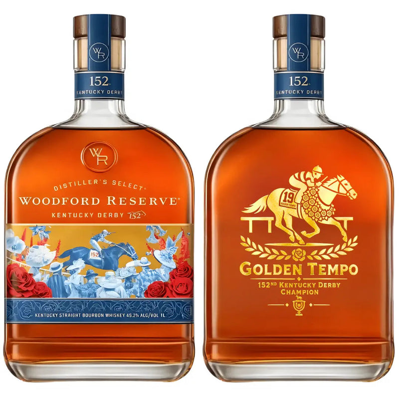 Load image into Gallery viewer, Woodford Reserve Kentucky Derby 152 Edition 1L Golden Tempo Champion - Main Street Liquor
