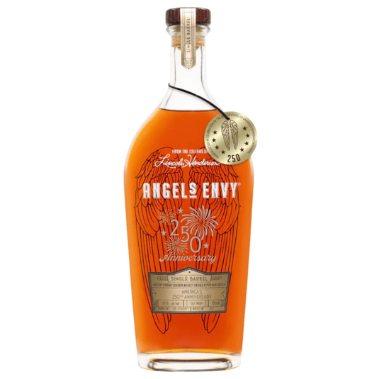 Angel’s Envy Single Barrel America’s 250th Anniversary Bourbon is a collectible limited edition from Angel’s Envy, featuring a special label and unique packaging to mark this milestone release.