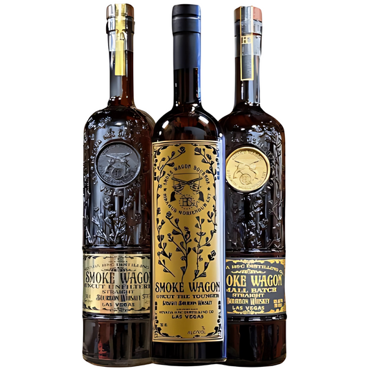 Smoke Wagon Bourbon Bundle: Uncut Unfiltered, Uncut The Younger & Small Batch