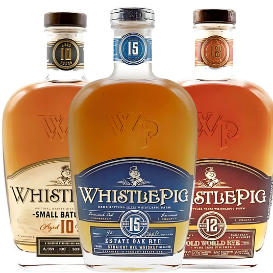 WhistlePig Rye Whiskey Bundle: 10, 12 & 15 Year Aged Expressions