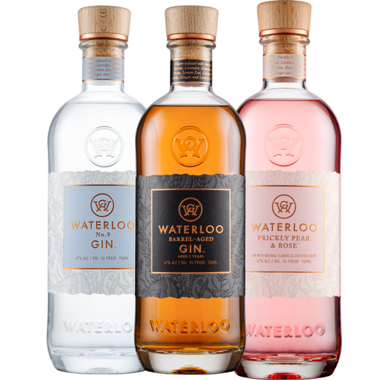 Waterloo Gin Bundle: Barrel - Aged, No.9, and Prickly Pear & Rose - Main Street Liquor