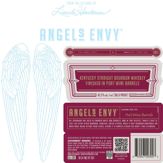 Angel’s Envy Port Wine Barrel Finished Kentucky Straight Bourbon Whiskey 750mL - Main Street Liquor