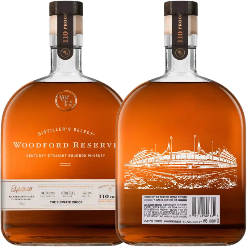 Load image into Gallery viewer, Woodford Reserve Derby Bundle: Kentucky Derby 152 Edition Golden Tempo, 110 Proof “The Elevated Proof,” Double Oaked Single Barrel Strength “BML” Barrel Pick - Main Street Liquor
