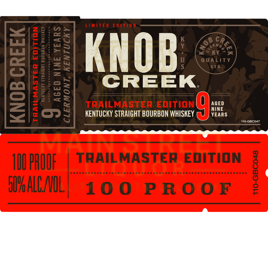Knob Creek 9 Year Trailmaster Edition Kentucky Straight Bourbon Whiskey - Main Street Liquor
