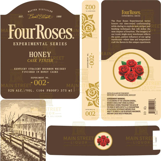 Four Roses Experimental Series Honey Cask Finish Experiment No. 002 Kentucky Straight Bourbon Whiskey 375mL - Main Street Liquor