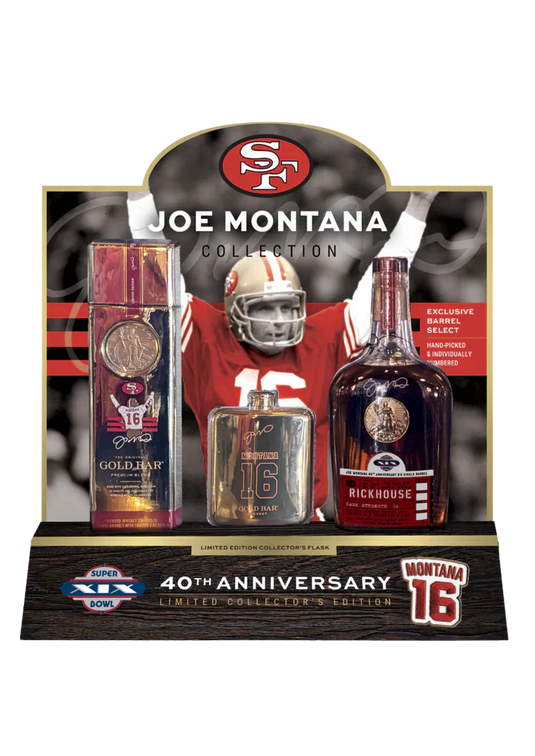 Gold Bar Joe Montana Barrel Select Gift Set - Main Street Liquor