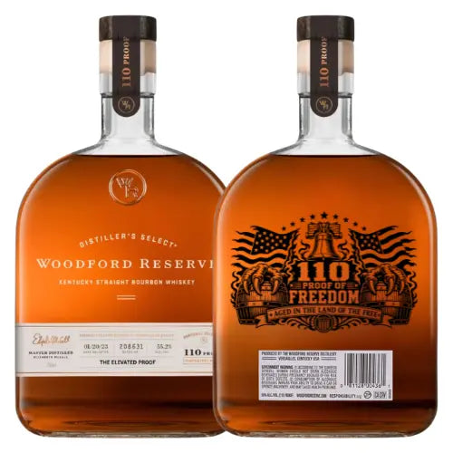 Load image into Gallery viewer, Woodford Reserve 110 Proof “Proof of Freedom” Edition Kentucky Straight Bourbon Whiskey - Main Street Liquor
