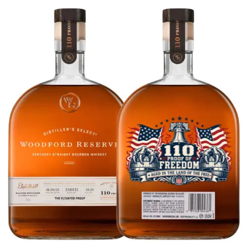 Load image into Gallery viewer, Woodford Reserve 110 Proof “Proof of Freedom” Edition Kentucky Straight Bourbon Whiskey - Main Street Liquor
