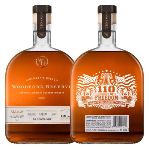 Load image into Gallery viewer, Woodford Reserve 110 Proof “Proof of Freedom” Edition Kentucky Straight Bourbon Whiskey - Main Street Liquor
