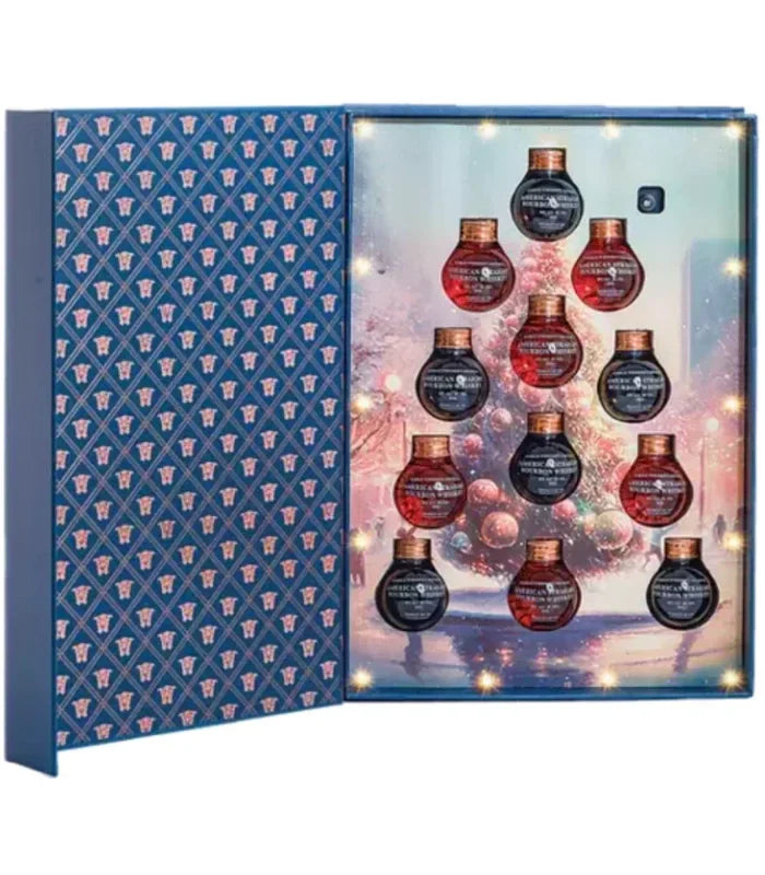 Load image into Gallery viewer, World Whiskey Society Best Holiday Wishes Bourbon Ball Ornament Gift Set World Whisky Society
