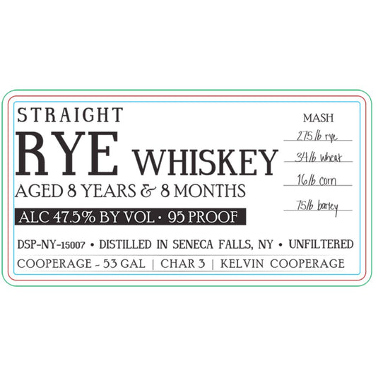 Alder Creek 8 Years 8 Month Straight Rye - Main Street Liquor