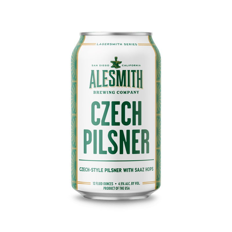 Load image into Gallery viewer, AleSmith Czech Pilsner (4.5% ABV) 12oz Cans - Main Street Liquor
